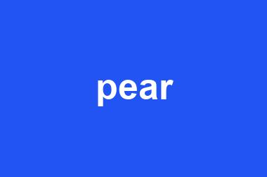 pear