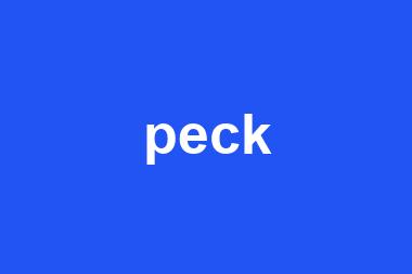 peck