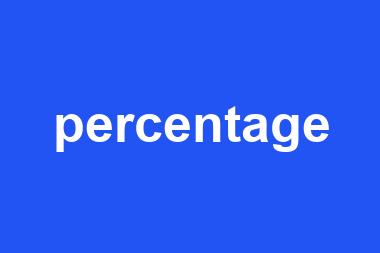 percentage