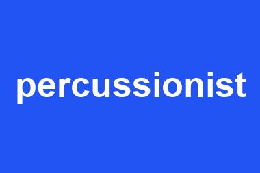 percussionist