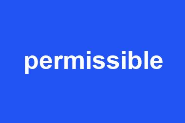 permissible