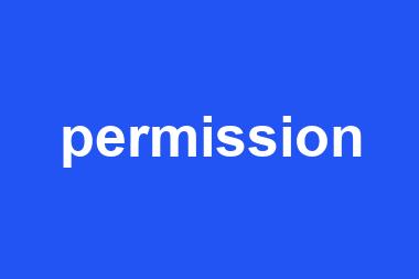 permission