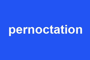 pernoctation