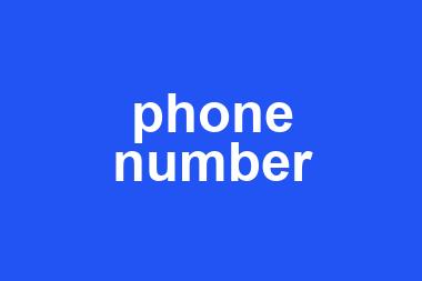 phone number