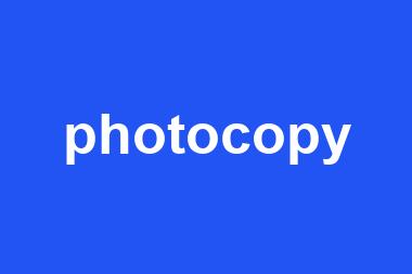 photocopy