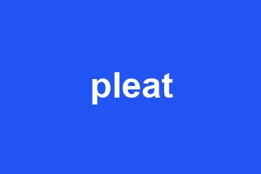 pleat