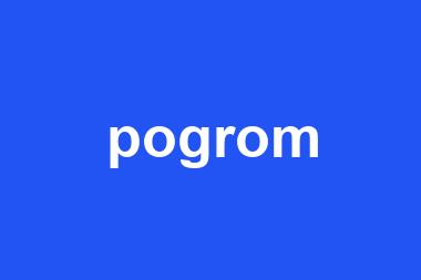 pogrom