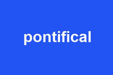 pontifical