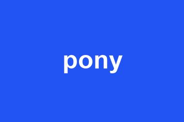 pony