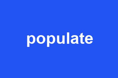 populate