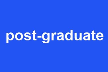 post-graduate