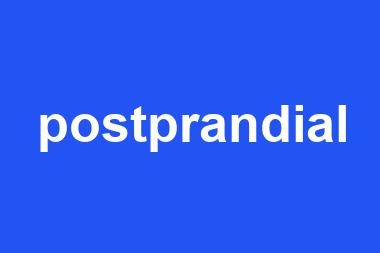 postprandial