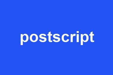 postscript