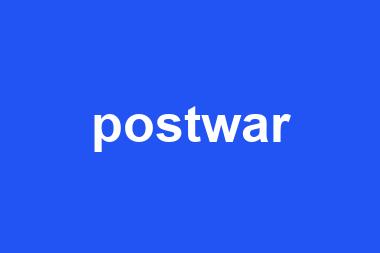 postwar