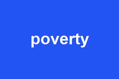 poverty