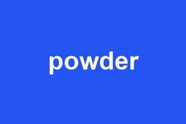 powder