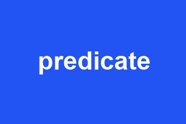 predicate