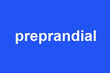 preprandial