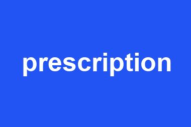 prescription