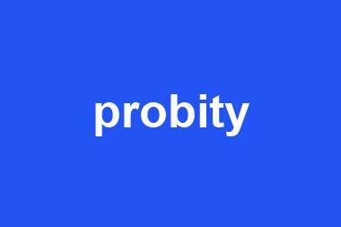 probity