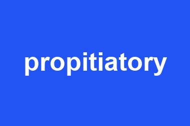 propitiatory