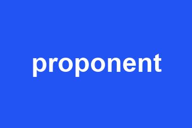 proponent