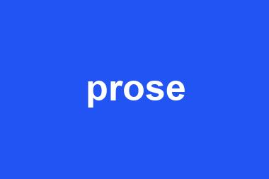 prose