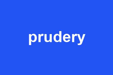 prudery