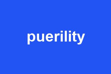 puerility