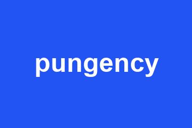 pungency