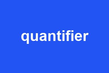 quantifier