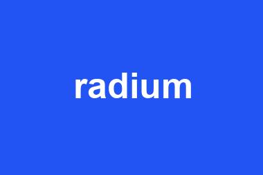 radium