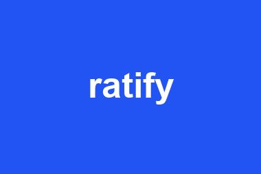 ratify