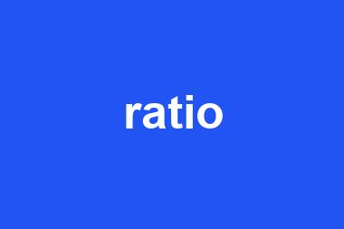 ratio