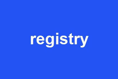 registry