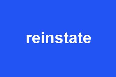 reinstate