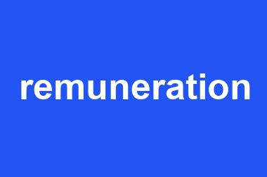 remuneration