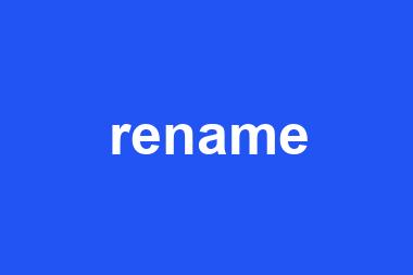 rename