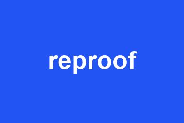 reproof