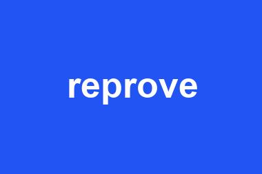 reprove