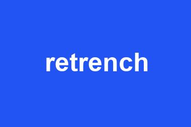 retrench