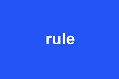 rule