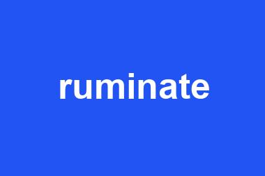 ruminate