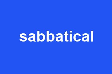 sabbatical