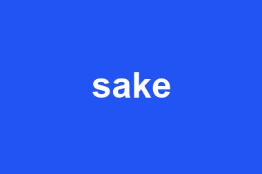 sake