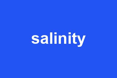 salinity