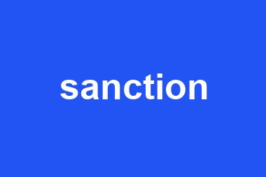 sanction