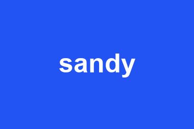 sandy