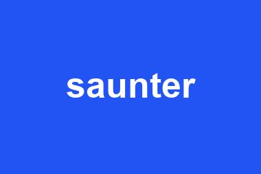 saunter