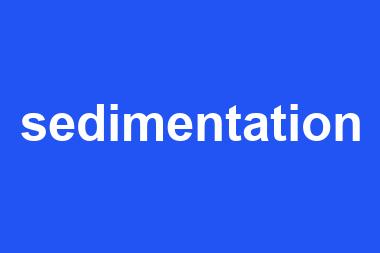 sedimentation